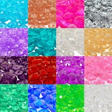 LARGE 12mm DIAMANTE SCATTER CRYSTALS Wedding Table Confetti Craft Decoration x87
