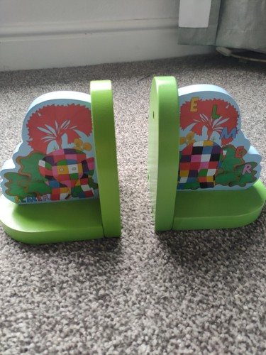 Elmer the elephant book ends - elmer,