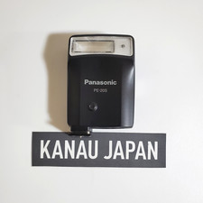 Panasonic PE-20S Electronic Flash Black Tested Working Good Condition from Japan