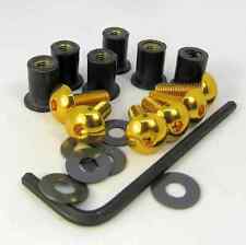 Yamaha YZF-R125 2008-2018 Gold Aluminium 6 Bolt Screen Kit