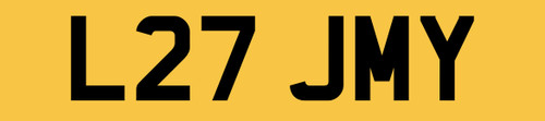 Jimmy jamie number plate - jamie,