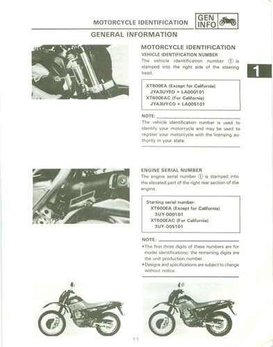 Workshop manual english - manual, yamaha