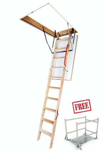 Optistep timber folding loft - timber,