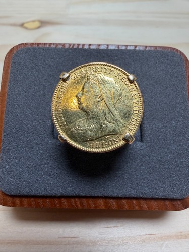 1900 gold half sovereign - gold,