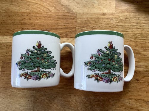 Spode christmas tree mugs 2 - tree,