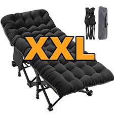 MOPHOTO Military Folding Camping Cot Adult Oversized XXL / Standard Bed Cots Bed