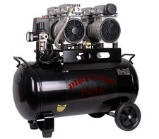 Silent Air Compressor Low Noise 50 Litre Oil Free 50l DIRTY PRO TOOLS