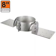 8 In. X 3 In. Roof Support Bracket for Double Wall Chimney Pipe