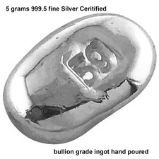 5 Grams 999.5 Fine Grade