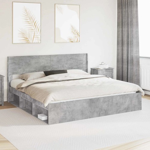Bed frame concrete - concrete, super