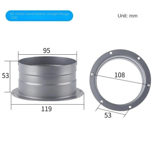 100mm exhaust duct - 100mm,