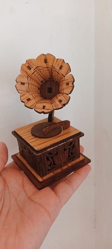 Handcrafted wooden miniature - wooden,