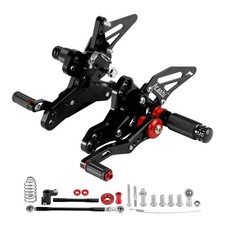 Black Rearsets Adjustable Foot
