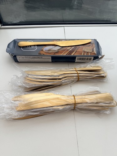 Bewos 24pc gold cutlery - cutlery, set