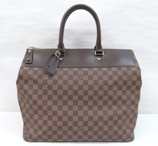 LOUIS VUITTON Damier Ebene Boston Bag Greenwich PM Tote Hand Bag N41165 Brown