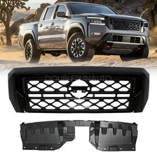 For 2022-2024 Nissan Frontier Front Bumper Upper Grille Grill Black 62310-9BU0D