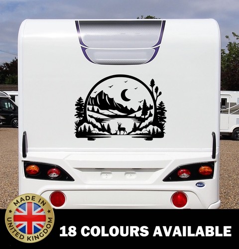 Mountain scene vinyl decals - scene,