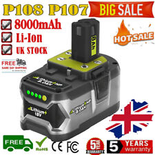 Replacement For Ryobi One Plus P108 BPP-1815 BPP-1817 P107 18V 8.0Ah Battery UK