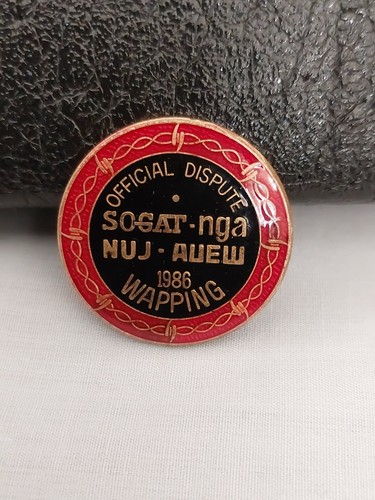 Pin badge worn - , during