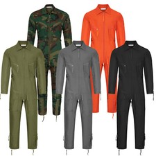 Flying Suit Jumpsuit Flight Military Pilot Air Style Coverall Zip Boiler Overall