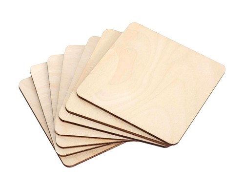 Square wooden coaster - coaster, set
