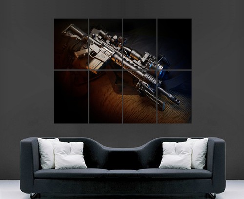 M16 rifle gun poster - rifle, automatic