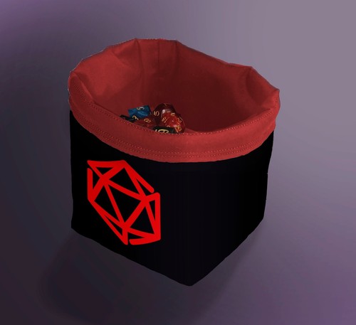 Dice bag red - dice, bag,