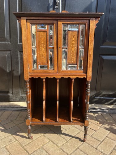 Antique music cabinet sheet - cabinet,