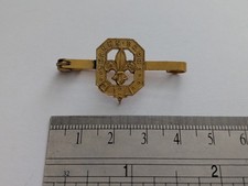 Vintage SCOUTS Thanks Pin Badge Gold Tone