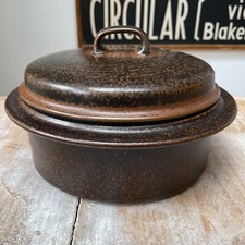 Vintage Retro Arabia Finland RUSKA lidded Casserole Oven Dish Ulla Procope VGC