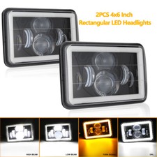 2PCS 4x6 Inch LED Headlight