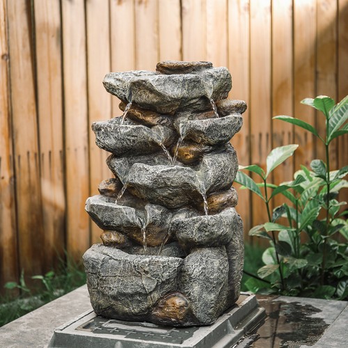 Freestanding garden fountain - freestanding,