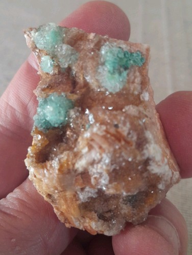 Malachite crystals dolomite - malachite,