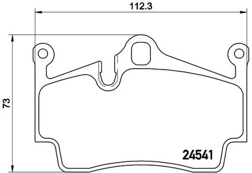 Rear brake pad set disc - brake,