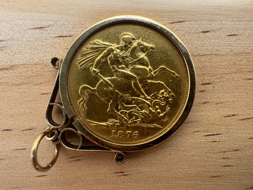 1876 gold full sovereign - 1876,