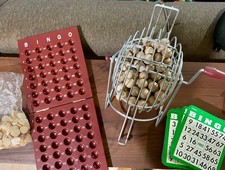 Metal Bingo Cage Numbered