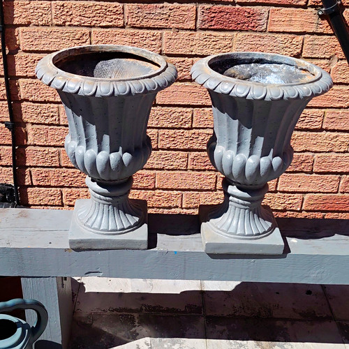 Fluted urn shaped garden - shaped,