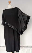 R&M Richards Black Cape Shift