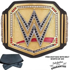 UNDISPUTED CHAMPIONSHIP NEW UNIVERSAL REPLICA BELT 2MM BRASS ADULT SIZE WWE