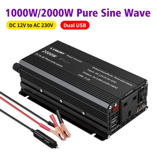 1000w 2000w pure sine wave - pure,