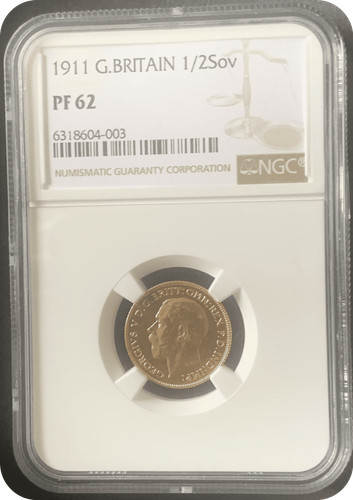 1911 proof half gold - proof,