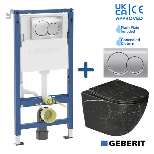 Wall hung toilet geberit black - toilet,