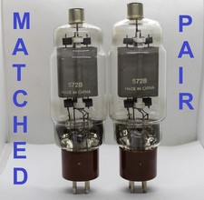 572B SHU-GUANG 2 PIECES  1 MATCHED PAIR NOS  TUBE VALVE