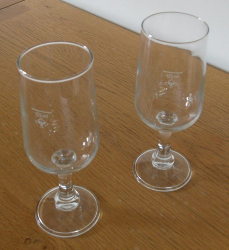 Vintage clear glass - glass, 15cm