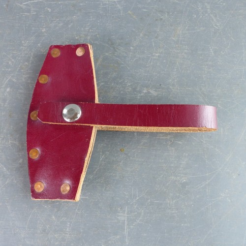 Camping leather axe sheath - camping,