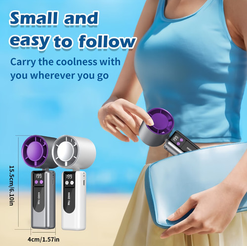 Handheld portable fan with ice - portable,