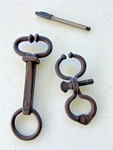 Vintage iron bull nose - vintage, rings