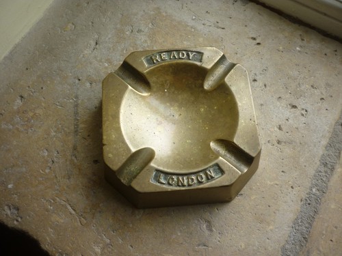 Vintage brass ash - brass,