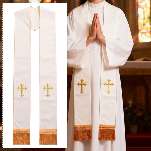 Church priest stole with - church,