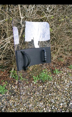 Police army riot shield - army,